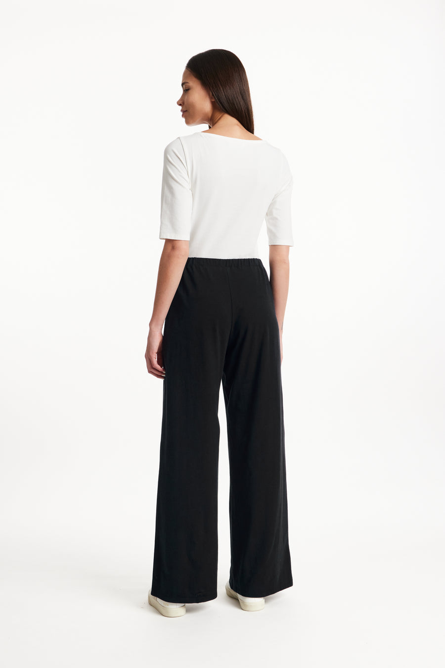 People Tree Fair Trade, Ethical & Sustainable Jacinta trousers in Black 95% organic certified cotton, 5% elastane